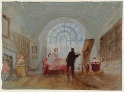 The Artist and his Admirers 1827 by Joseph Mallord William Turner 1775-1851